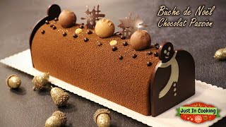 ❅ Recette de Bûche de Noël Chocolat Passion ❅ [upl. by Fates]