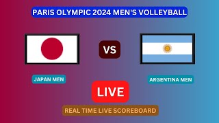 Japan Vs Argentina LIVE Score UPDATE Today Men’s Volleyball 2024 Paris Olympic Match Jul 31 2024 [upl. by Scevor597]