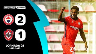 Resumo CD Trofense 21 UD Oliveirense  Liga Portugal SABSEG  SPORT TV [upl. by Devehcoy]