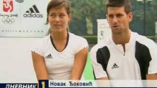 Ivanovic and Djokovic Beijing interview in serbian [upl. by Viking]