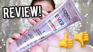 LOreal Everpure Glossing Shampoo Review  Drugstore Haircare Reviews [upl. by Gnehs]