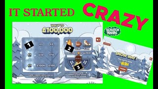 CRAZY START NATIONAL LOTTERY SCRATCHCARDS D AND L [upl. by Poul]