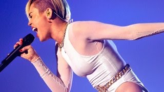 MTV EMA 2013  Miley Cyrus Wrecking Ball Performance [upl. by Nivaj]