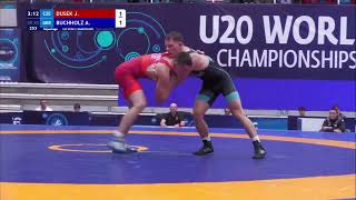 J DUSEK CZE vs A BUCHHOLZ GER  Repechage 82 GR  u20 world championships 2024 [upl. by Ledua309]