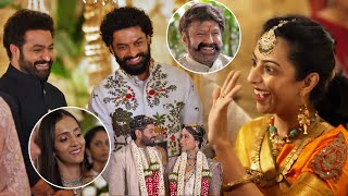 Jr NTR  Kalyanram At Nandamuri Suhasini Son Marriage Video  TFPC [upl. by Keffer150]