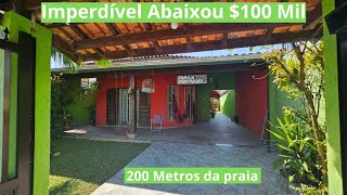 Imperdível Abaixou 100 Mil o preço desta casa a 200 metros da praia em Itanhaém [upl. by Cesaro]