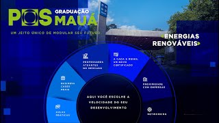 Especialização em Energias Renováveis e Eficiência Energética  Pósgraduação Mauá [upl. by Enylrac346]