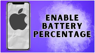 How To Enable Battery Percentage On iPhone 2024  iPhone [upl. by Budge]