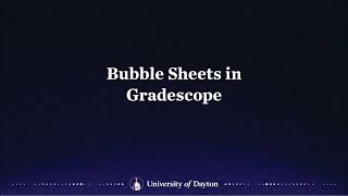 Using Gradescope for Bubble Sheet Tests [upl. by Ayaros337]