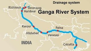 The Ganga River system Physical Geography of India [upl. by Namien]