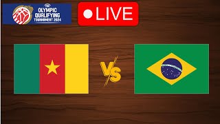 🔴 Live Cameroon vs Brazil  FIBA Olympic Qualifying Tournament 2024  Live Play By Play Scoreboard [upl. by Stover555]