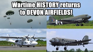 Wartime HISTORY RETURNS to Dunkeswell amp Upottery airfields DDay 80th anniversary remembered 🇺🇸 🇬🇧 [upl. by Silvio301]