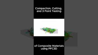 Compaction Cutting and 3 Point Testing of Composite Materials using PFC3D [upl. by Oilerua]