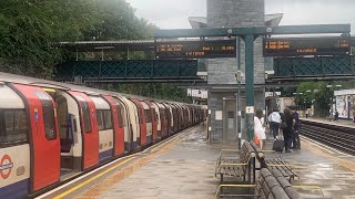 Northern Line 1995 stock terminating at Finchley Central announcements  Whistle [upl. by Fini]