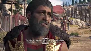 Nikolaos Intervenes  Assassins Creed Odyssey [upl. by Soirtimid]