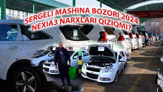 Sergeli mashina bozori 2024 Nexia3 narxlari ozgardi [upl. by Joshia]