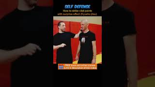 How to strike vital points with surprise effect Kyusho jitsu  Self defense shorts [upl. by Airtemed]