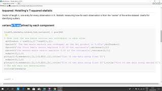 PCA in matlab  Principal Component analysis in Matlab [upl. by Walter700]