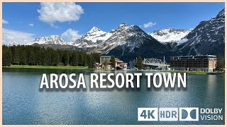 Arosa Switzerland 🇨🇭An Unkown Fairytale Corner ☀️🌳 4k HDR 60fps Walking Tour [upl. by Silecara]