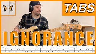 quotIgnorancequot bass tabs paramore PLAYALONG [upl. by Ecaroh]