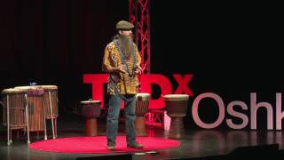 Drum Circles Integrating Self and CommUninty  Robin Cardell  TEDxOshkosh [upl. by Leumas]