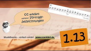 Musiktheorie einfach erklärt 113  Vortragsbezeichnungen und Artikulationszeichen in der Musik [upl. by Cilo512]