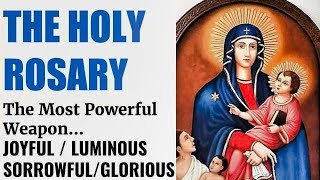 Holy Rosary Continuous Run  Joyful Luminous Sorrowful amp Glorious Mysteries Healing Deliverance [upl. by Krenek202]