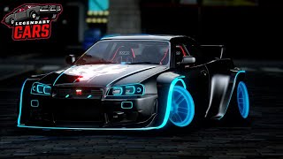 🔥Dynamic Lights🔥 Nissan Skyline R34 Widebody For GTA 5  Fivem ⚡Animated Lights⚡ [upl. by Kinelski600]