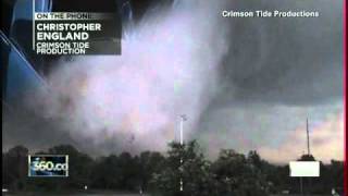 CNN Deadly Tuscaloosa tornado caught on tape [upl. by Namsaj]