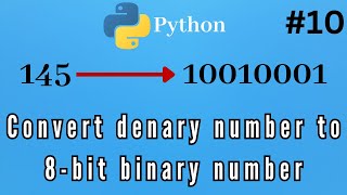 convert denarydecimal number to 8bit binary number [upl. by Meave]