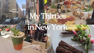 30’s in New York  Vlog Soho shopping cafe hopping getting ready for travel cooking [upl. by Nader91]