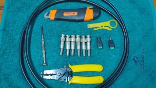 How to terminate BNC connector to coaxial cable  Tagalog [upl. by Keenan]