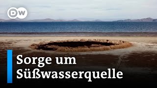 Droht der Titicacasee auszutrocknen  DW Nachrichten [upl. by Plante]