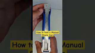 How to load a manual staple gun [upl. by Wyon]