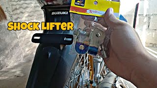 Installing Shock Lifter  Shock Extender  Suzuki smash115 [upl. by Macdermot]