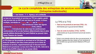 20210205Comptabilité 1La TPS et la TVQAperçu et contexte [upl. by Hourigan]