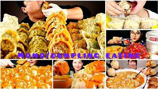 ASMR EATING MomoDumplingJhol Momo compilation  MomoDumpling Mukbang compilation eating [upl. by Tterej]