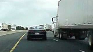 Following a 2010 Camaro on Highway 401 Oshawa Ontario [upl. by Snebur]