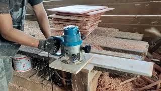 This Technique for shaving wood for house doors ⁉️ trending usa woodworkingartskills hindi [upl. by Ymaral]