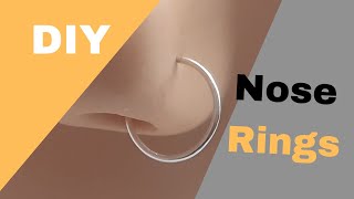 How to Make Nose Rings  How to Make Nose Rings at Home  DIY Nose Ring I 5mm 6mm 7mm 10mm Nose Ring [upl. by Budwig]