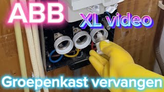 Groepenkast vervangen ⚡️ XL video 2  Elektricien  Amsterdam  ABB  How to fuseboard replacement [upl. by Chladek]