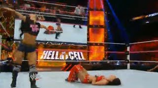 WWE Hell in a Cell 2013 AJ Lee vs Brie Bella  Divas Championship Match [upl. by Acsisnarf]