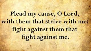 Psalm 35  Fight against them that fight against me  KJV with words [upl. by Nosyerg]