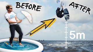 Learning How to Jump KITESURFING in 7 Days 8 Tips a Beginner Should Know [upl. by Airehs]