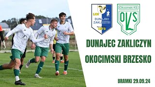 Dunajec Zakliczyn  Okocimski Brzesko 290924 BRAMKI [upl. by Annoel]