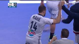 Roucoulette sur penalty de Kentin Mahé France 3323 Egypte 060118 Golden League [upl. by Marienthal]