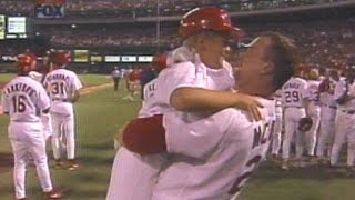 McGwire hits recordbreaking 62nd home run [upl. by Rech]