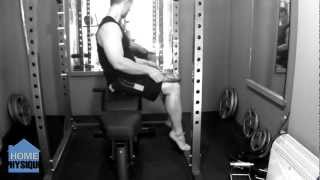 Calf Exercises  Seated Calf Raise Without Machine Video Tutorial [upl. by Wickman]