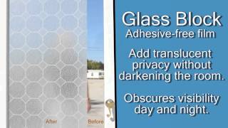 Glass Block Home Window Film for Privacy [upl. by Morganstein]