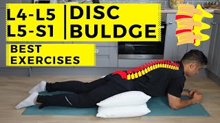 L4 L5  L5 S1 disc bulge best exercise rehabilitation for pain relief [upl. by Denna]